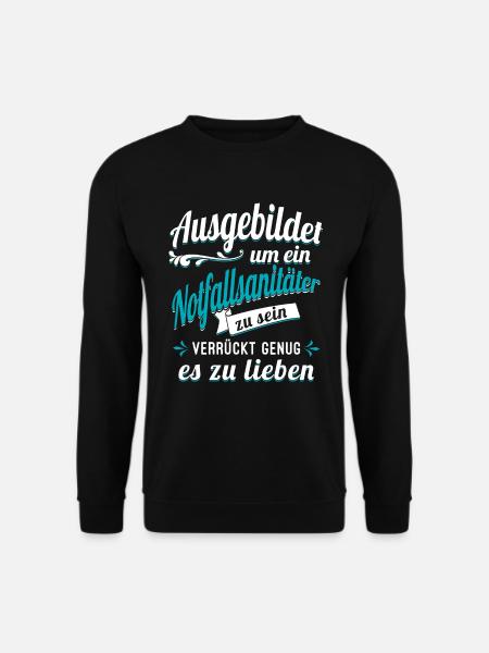 Notfallsanitäter Sanitäter Auszubildender Azubi - Unisex Pullover - Schwarz