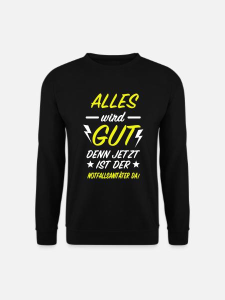 Notfallsanitäter Rettungsdienst Sanitäter - Unisex Pullover - Schwarz