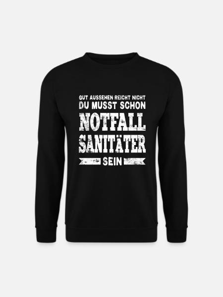 Notfallsanitäter Sanitäter - Unisex Pullover - Schwarz