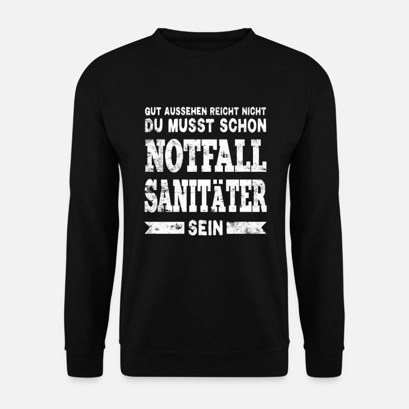 Notfallsanitäter Sanitäter - Unisex Pullover - Schwarz