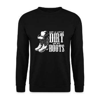 | de danse en ligne | de danseuse country J’ai un peu de saleté - Sweat-shirt Unisexe - noir - Devant - Alina (178cm) & Michal (187cm)