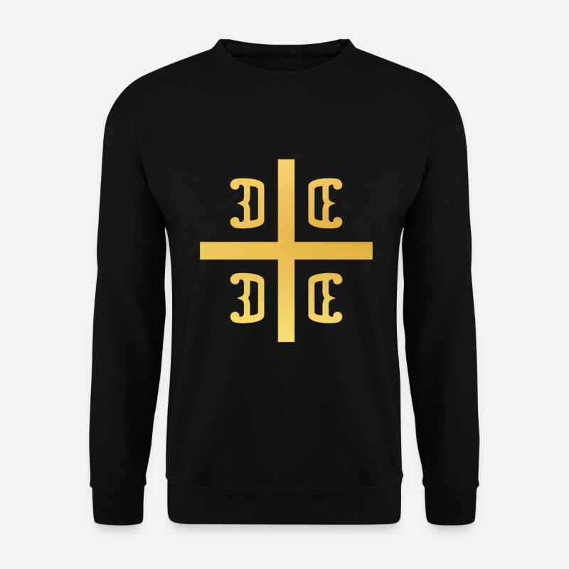 Serbien Flagge Für Serben Srbin Srbija - Unisex Pullover - Schwarz
