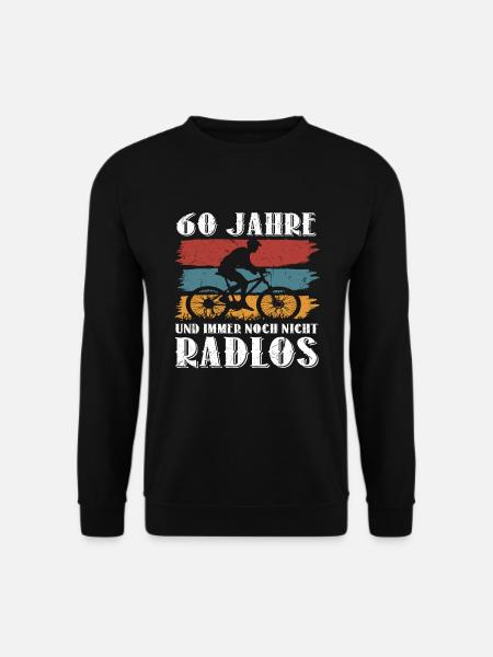 60 Geburtstag Fahrrad Bike Fahrradfahrer 60 Jahre - Unisex Pullover - Schwarz