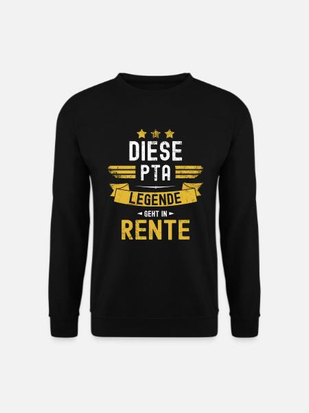 PTA Rentner Pharmazie Diese Legende Geht In Rente - Unisex Pullover - Schwarz