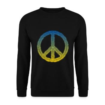 Cadeau paix et liberté pour l’Ukraine - Sweat-shirt Unisexe - noir - Devant - Alina (178cm) & Michal (187cm)