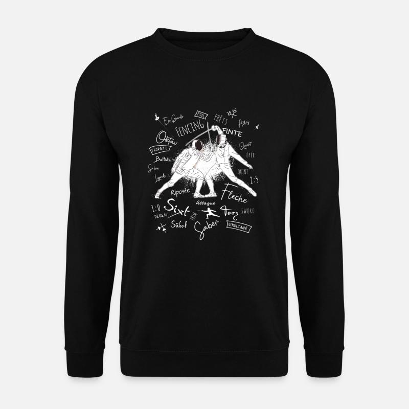 Fencing Terms Training Gift - Unisex Sweatshirt - black
