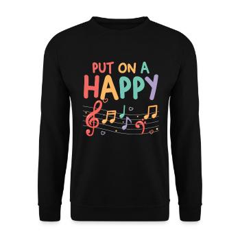 Musicians | Lovers of musical notes | Set - Unisex Sweatshirt - black - Front - Alina (178cm) & Michal (187cm)