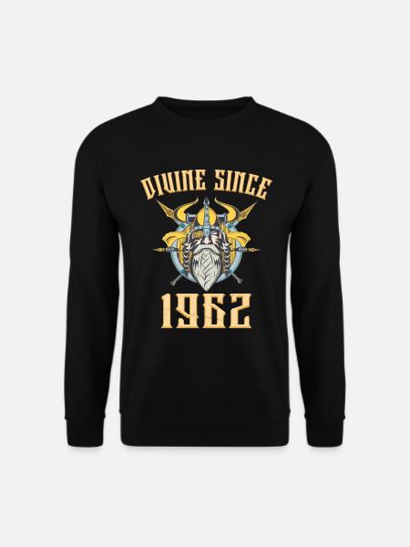 Dieu Viking, Divin Depuis 1962 Anniversaire 61 Ans - Sweat-shirt Unisexe - noir