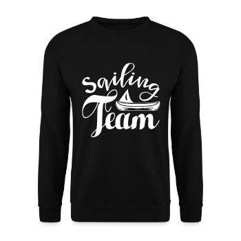 SEGEL TEAM - Unisex Pullover - Schwarz - Vorne - Alina (178cm) & Michal (187cm)