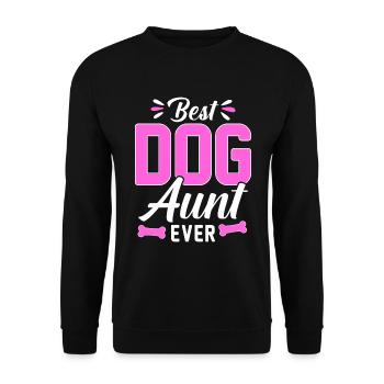 Meilleure tante de chien de tous les temps - Dog Lovers - Sweat-shirt Unisexe - noir - Devant - Alina (178cm) & Michal (187cm)