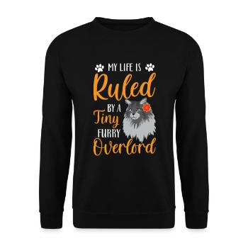 Chat Amoureux des chats Chat Amis à quatre pattes - Sweat-shirt Unisexe - noir - Devant - Alina (178cm) & Michal (187cm)