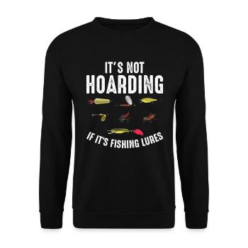 It Is No Hoarding If There Are Fishing Lures Fishing - Unisex Sweatshirt - black - Front - Alina (178cm) & Michal (187cm)