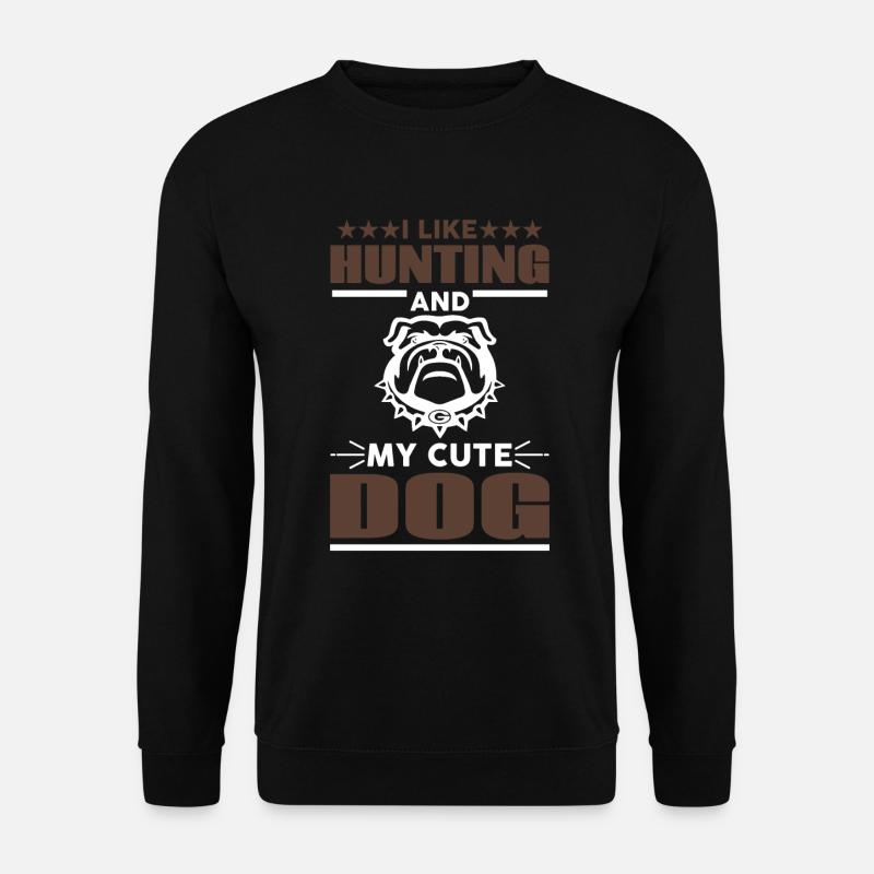 J’aime la chasse et mon doux chien - Hunter - Sweat-shirt Unisexe - noir