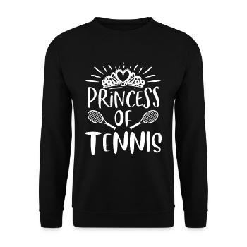 Prinzessin Des Tennisclubs - Unisex Pullover - Schwarz - Vorne - Alina (178cm) & Michal (187cm)