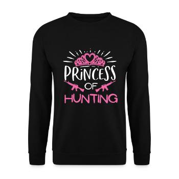 Prinzessin Der Jagd - Unisex Pullover - Schwarz - Vorne - Alina (178cm) & Michal (187cm)