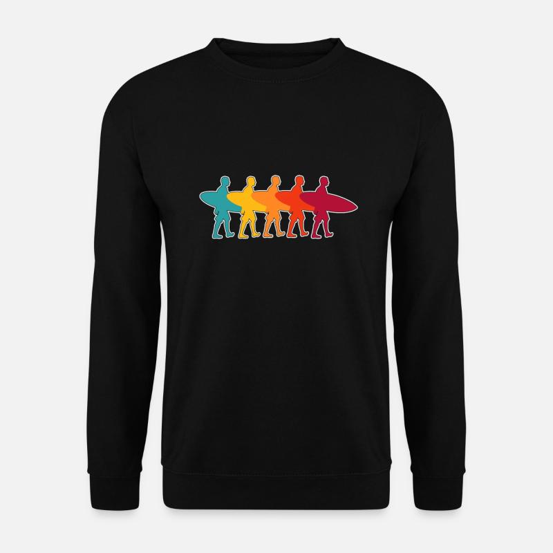 Retro Surf Design - Unisex Sweatshirt - black