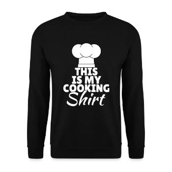 C’est la chemise de mon chef - Sweat-shirt Unisexe - noir - Devant - Alina (178cm) & Michal (187cm)