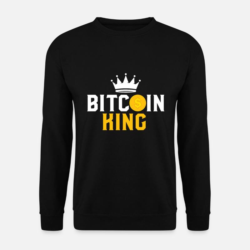 Bitcoin King - Bitcoin Krypto - Unisex Pullover - Schwarz