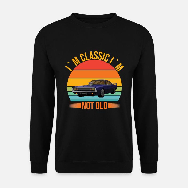 Ich Bin Klassik Nicht Alt - Auto - Unisex Pullover - Schwarz