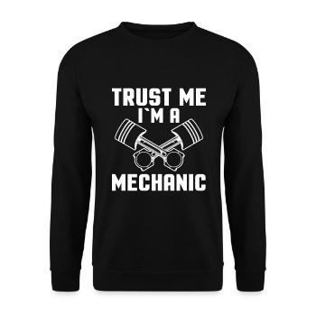 Croyez-moi, je suis mécanicien - Sweat-shirt Unisexe - noir - Devant - Alina (178cm) & Michal (187cm)