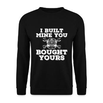 Mechanic Car mechanic Car lover - Unisex Sweatshirt - black - Front - Alina (178cm) & Michal (187cm)