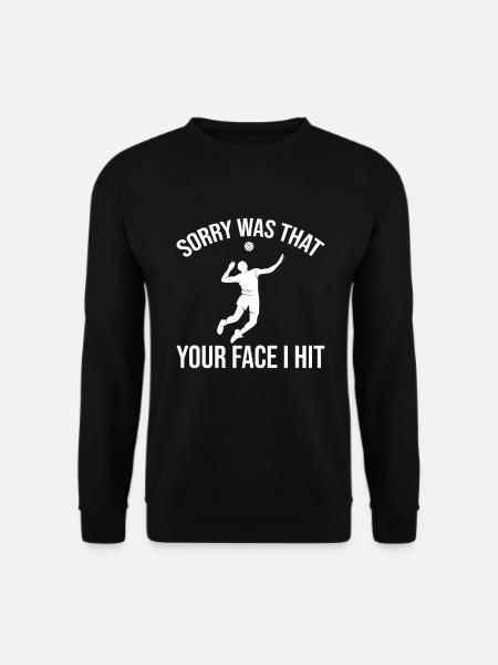Funny Beach Volleyball Saying - Volelyball - Unisex Sweatshirt - black