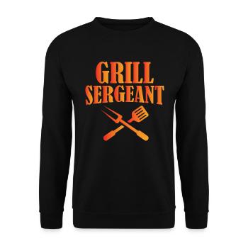 Grill Sergeant - Unisex Sweatshirt - black - Front - Alina (178cm) & Michal (187cm)