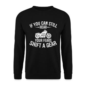 Moto Moto Moto Moto - Sweat-shirt Unisexe - noir - Devant - Alina (178cm) & Michal (187cm)