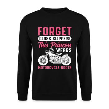 Forgetfuls' High Hells This Princess Wears Depth - Unisex Sweatshirt - black - Front - Alina (178cm) & Michal (187cm)