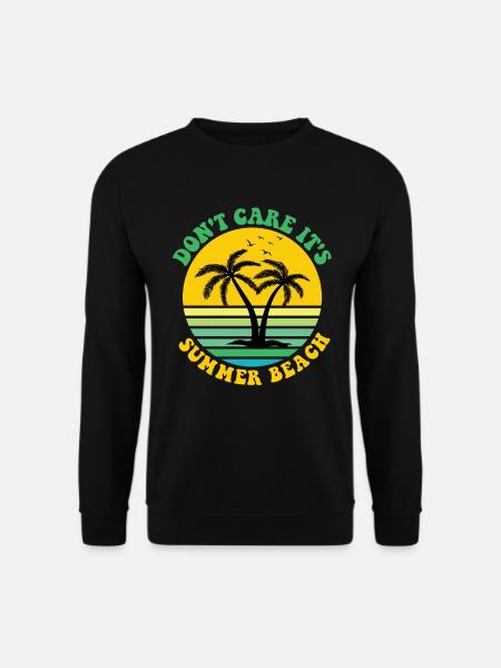 No matter it's summer beach - Unisex Sweatshirt - black