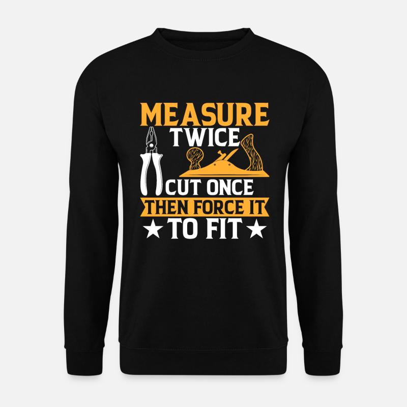 Funny DIY saying - Unisex Sweatshirt - black