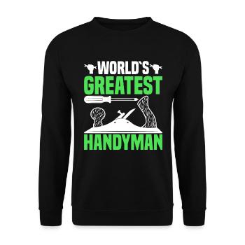 Le plus grand artisan du monde - artisans - Sweat-shirt Unisexe - noir - Devant - Alina (178cm) & Michal (187cm)