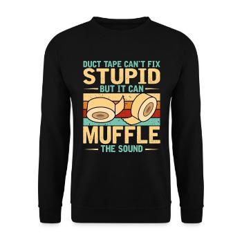 Lustiger Spruch Für Heimwerker - Unisex Pullover - Schwarz - Vorne - Alina (178cm) & Michal (187cm)