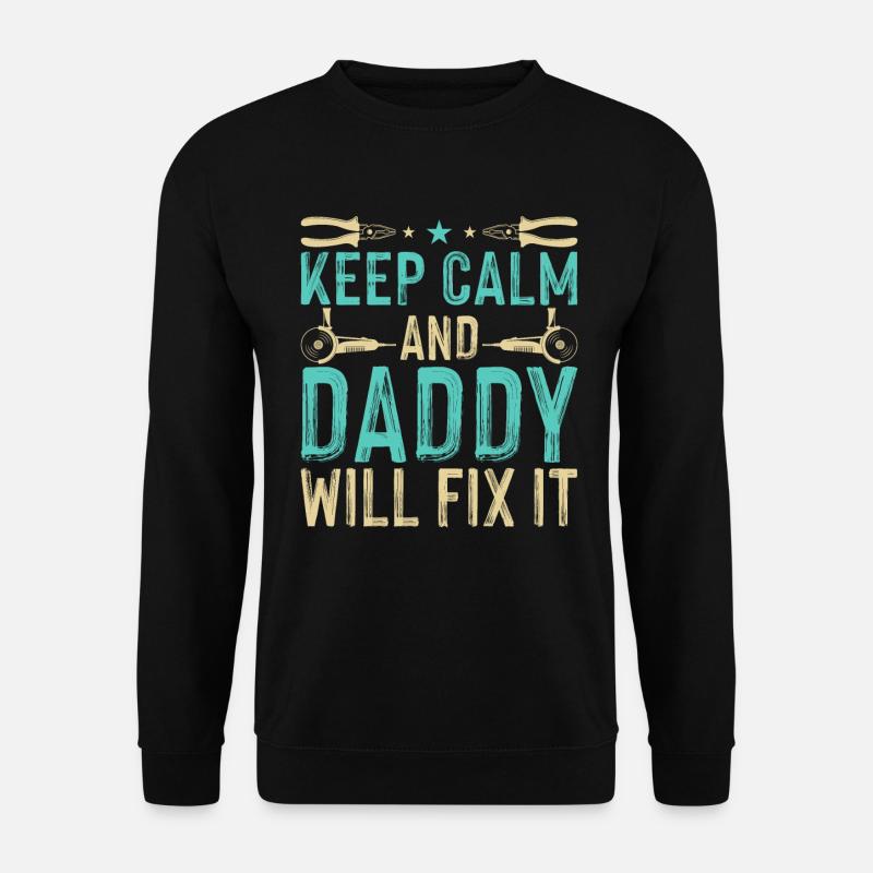Papa va le réparer - DIY - Sweat-shirt Unisexe - noir