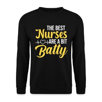 Les meilleures infirmières sont un peu folles - Sweat-shirt Unisexe - noir - Devant - Alina (178cm) & Michal (187cm)