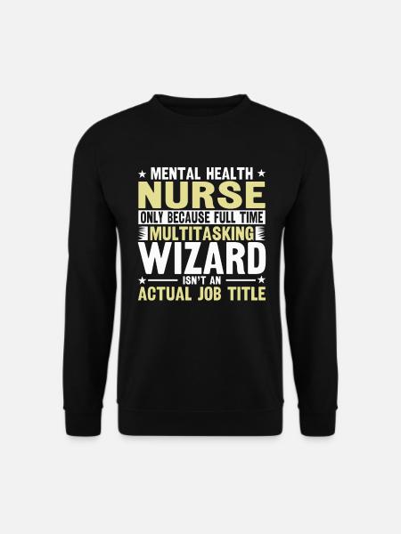 Nurse just because full-time multitasking - Unisex Sweatshirt - black