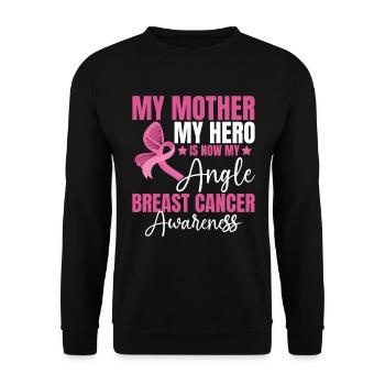 Ma mère Mon héros, c’est maintenant mon cancer du sein - Sweat-shirt Unisexe - noir - Devant - Alina (178cm) & Michal (187cm)