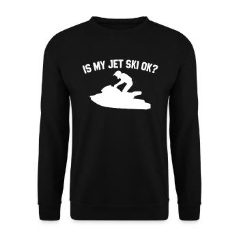 Ist Mein Jetski In Ordnung? - Unisex Pullover - Schwarz - Vorne - Alina (178cm) & Michal (187cm)