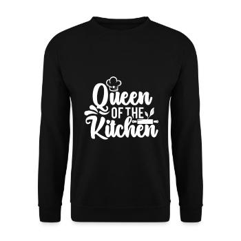 Reine de la cuisine - Cuisine - Sweat-shirt Unisexe - noir - Devant - Alina (178cm) & Michal (187cm)
