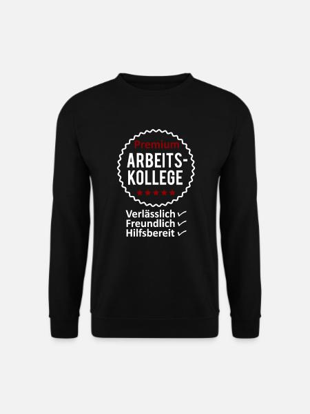 Bester Arbeitskollege Spruch Geschenk Herren - Unisex Pullover - Schwarz