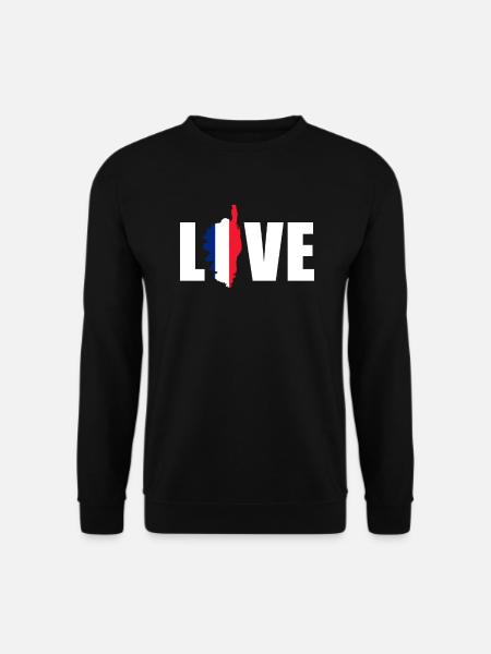 Korsika Liebhaber Motiv Frankreich Urlaub Geschenk - Unisex Pullover - Schwarz