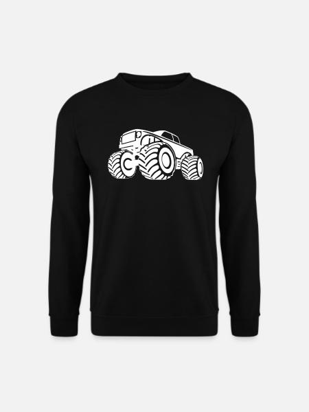 Monstertruck Monster Truck Fans Fahrer Geschenk - Unisex Pullover - Schwarz