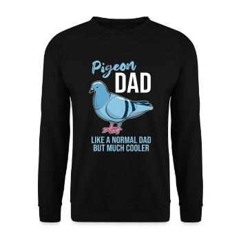 Pigeon Pigeon Lovers Papa Saying Gift - Sweat-shirt Unisexe - noir - Devant - Alina (178cm) & Michal (187cm)