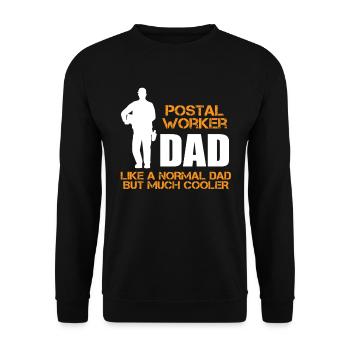 Postworker Papa Courier Postman Gift - Sweat-shirt Unisexe - noir - Devant - Alina (178cm) & Michal (187cm)