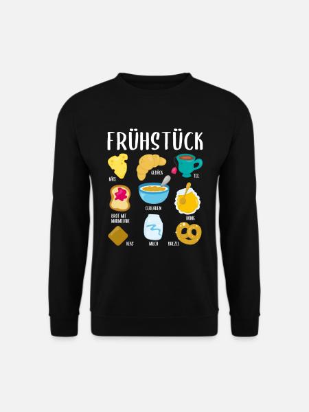 Frühstück Brunch Essen Mit Namen Geschenk - Unisex Pullover - Schwarz