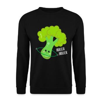 Kawaii Brocoli Hulahooping Cadeau - Sweat-shirt Unisexe - noir - Devant - Alina (178cm) & Michal (187cm)