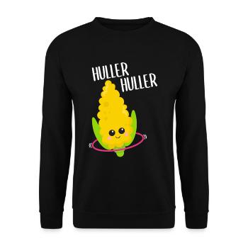 Kawaii Corn Hulahooping Cadeau - Sweat-shirt Unisexe - noir - Devant - Alina (178cm) & Michal (187cm)