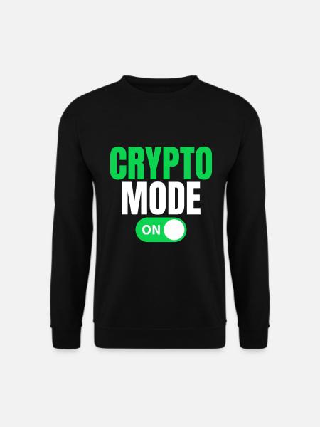 Crypto Mode On - Unisex Sweatshirt - black