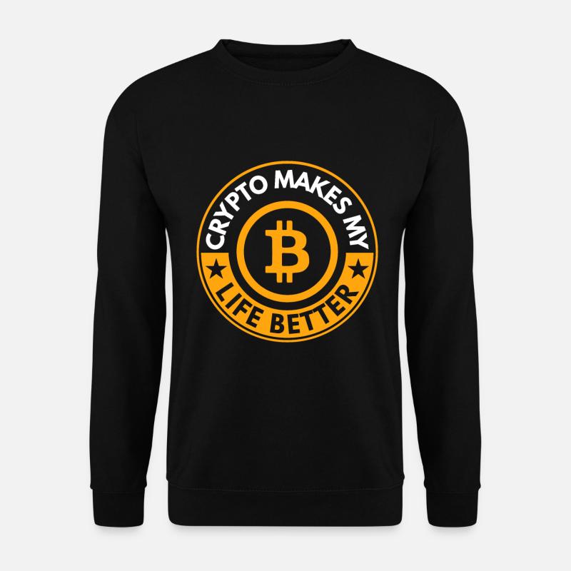 Krypto Macht Mein Leben Besser - Unisex Pullover - Schwarz