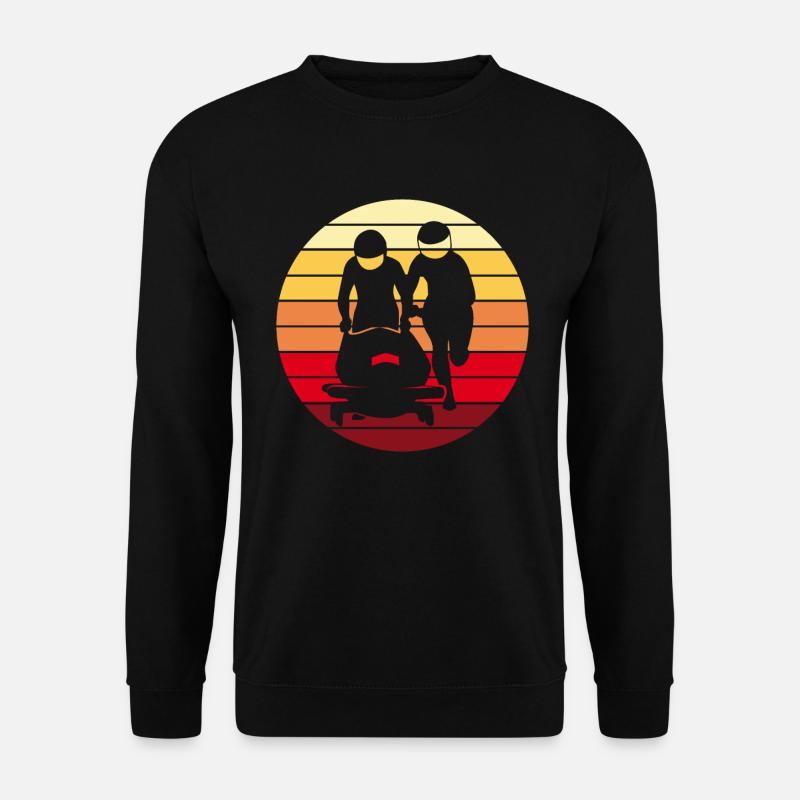 Bobsleigh Bobsleigh Retro Gift - Unisex Sweatshirt - black